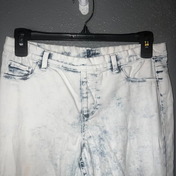 Girls White Jeggings XL 14-16 Wonder Nation Stretch Skinny Pants - Picture 4 of 7